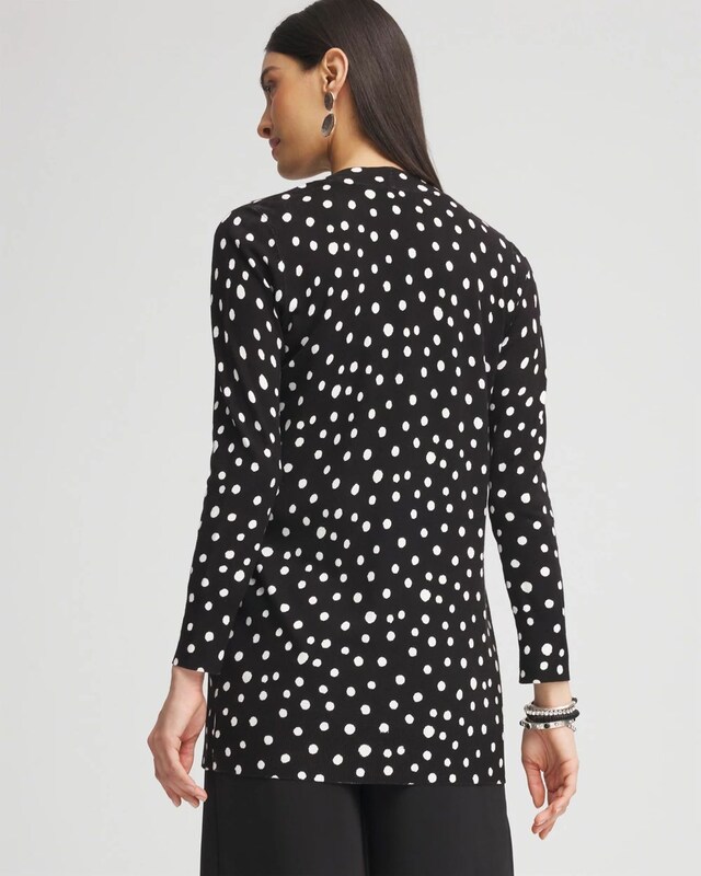 Dots Open-Front Cardigan - image 3